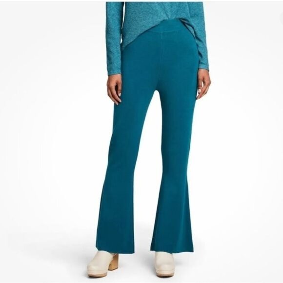 Victor Glemaud Womens Teal Knit Flared Pants Size S - Picture 1 of 12